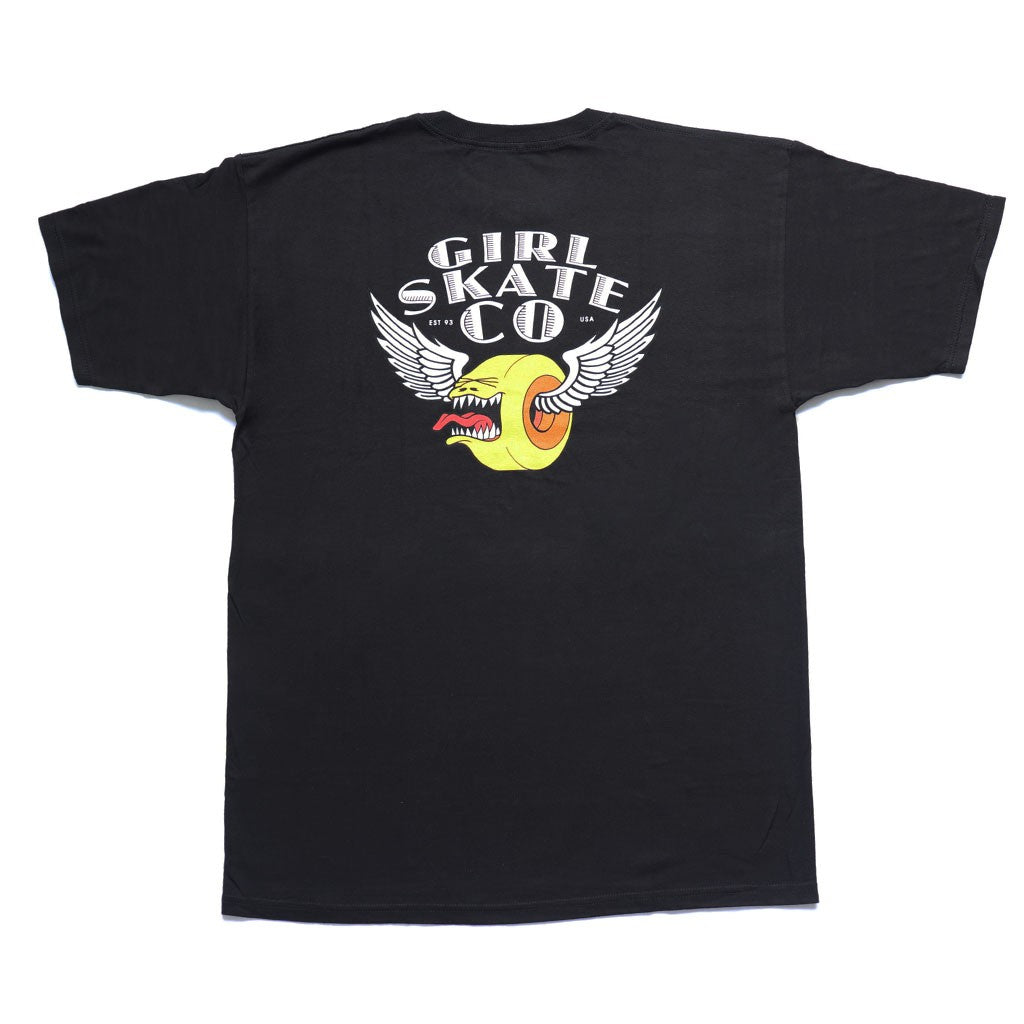 Camiseta Girl Skateboards Biters Heather - Preta