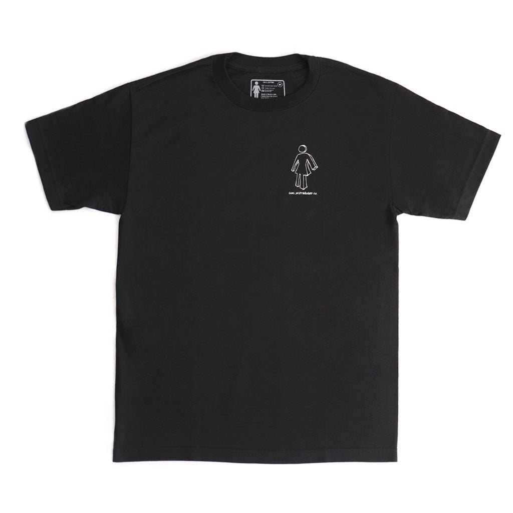 Camiseta Girl Skateboards Slappy Og Standart - Preta