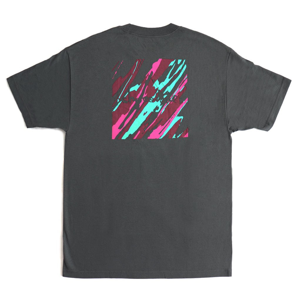 Camiseta Chocolate Skateboards Square Camouflage - Chumbo