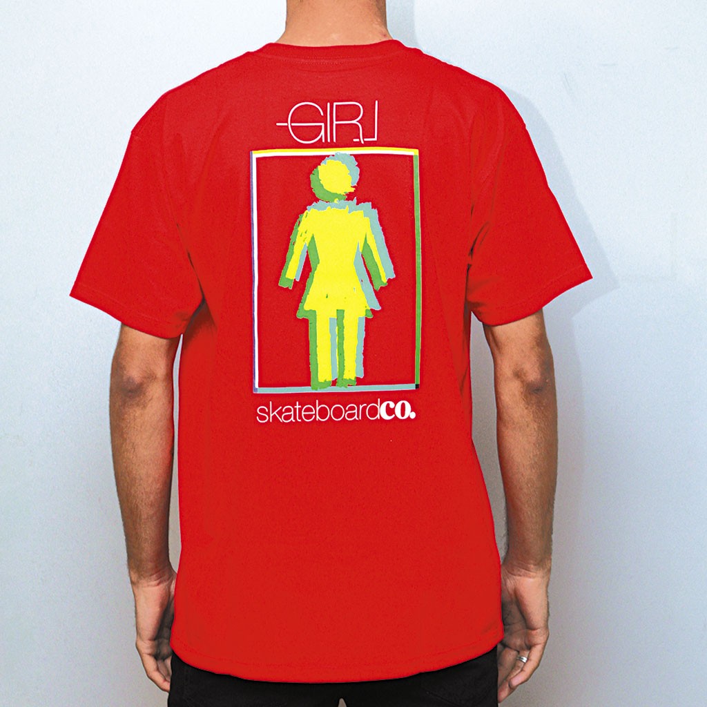 Camiseta Girl Skateboards Modern Skate - Vermelha