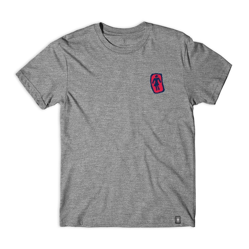 Camiseta Girl Skateboards Sketchy OG - Cinza