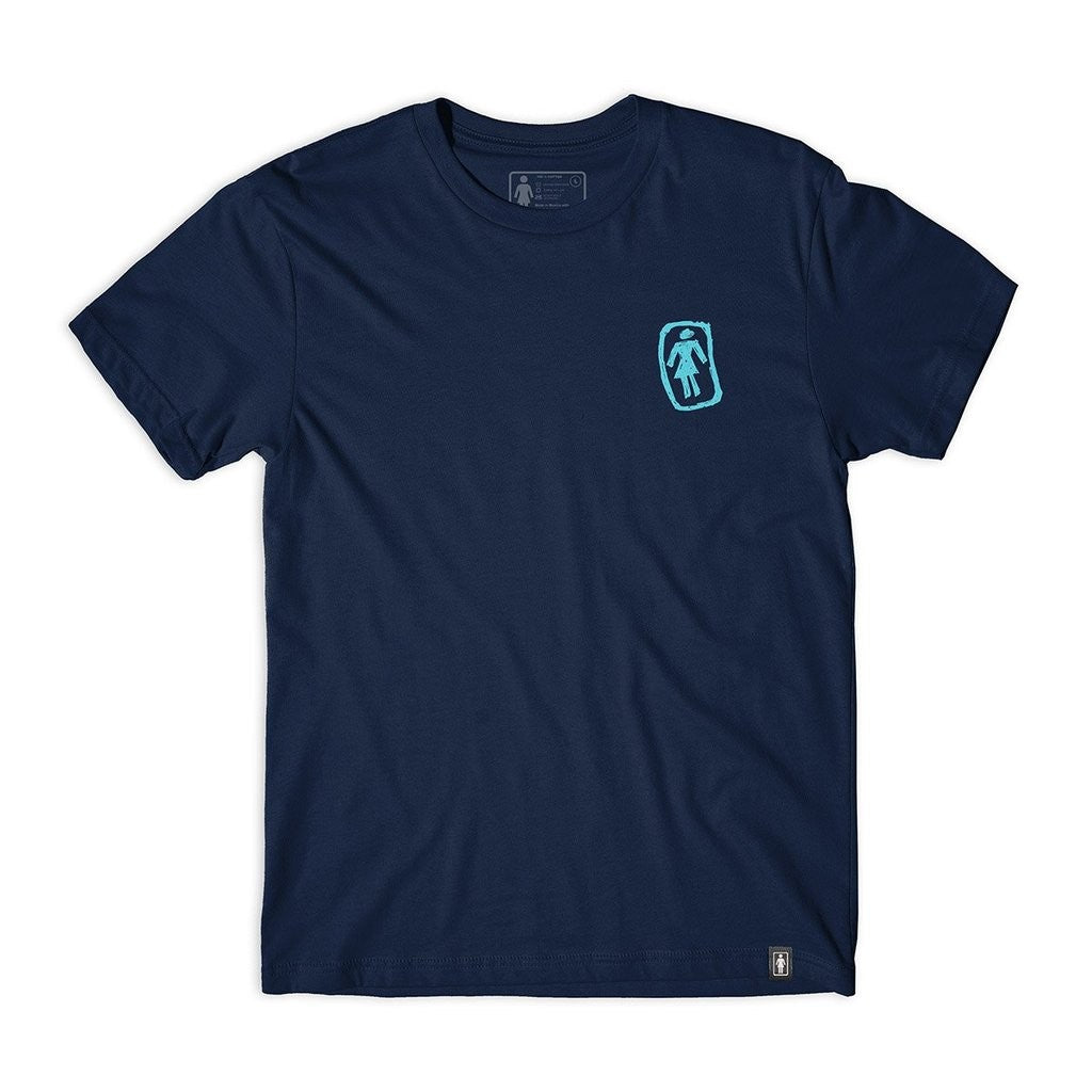 Camiseta Girl Skateboards Sketchy OG - Marinho