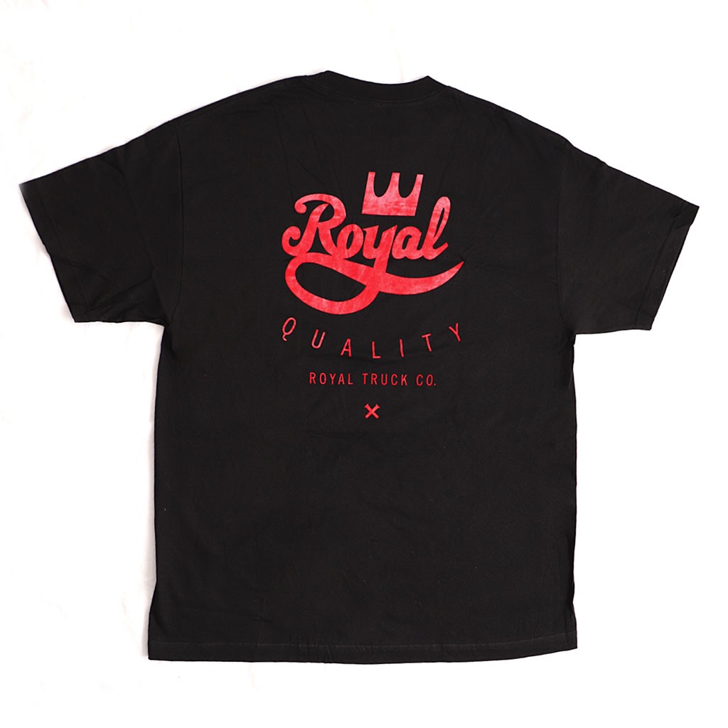 Camiseta Royal Trucks Quality Tee - Preta / Vermelho