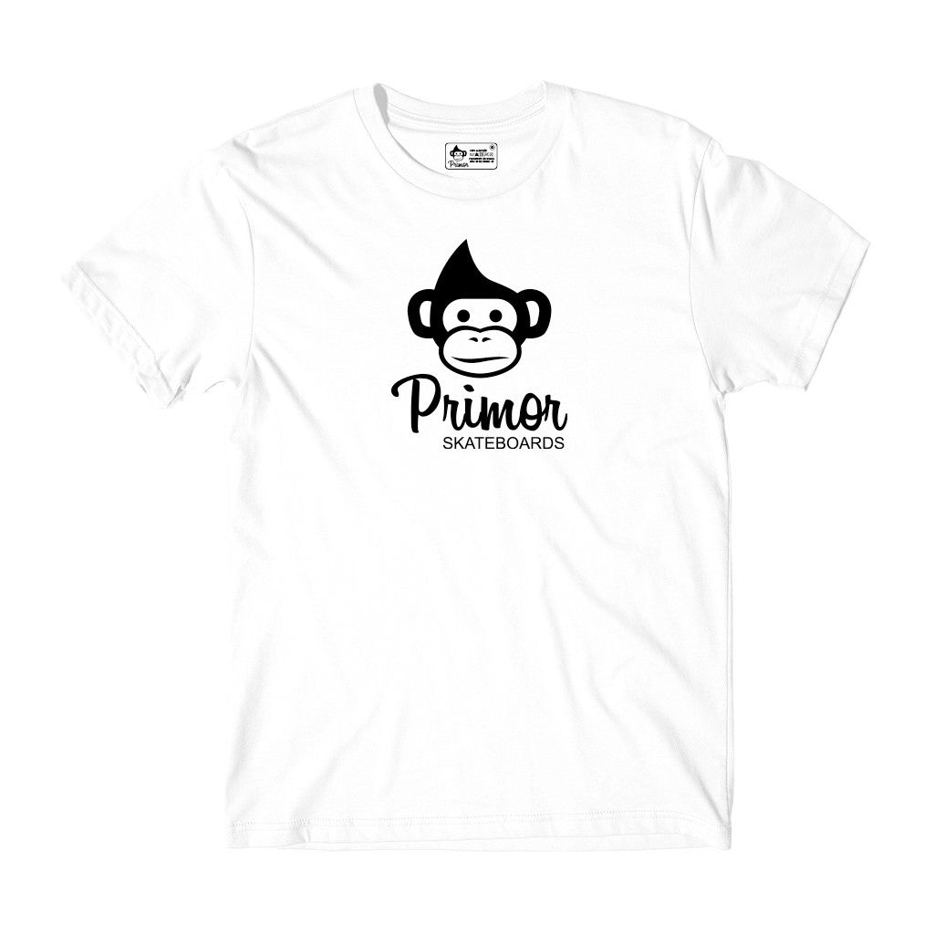Camiseta Primor Skateboards Monkey Ps - Branca