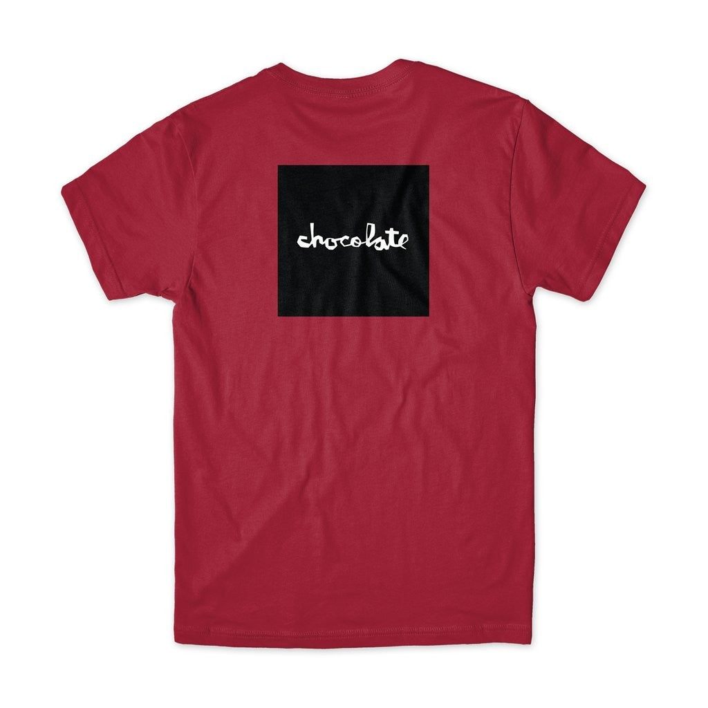Camiseta Chocolate Skateboards Square - Vermelho