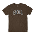 Camiseta Girl Skateboards Girl ARCH - Marrom