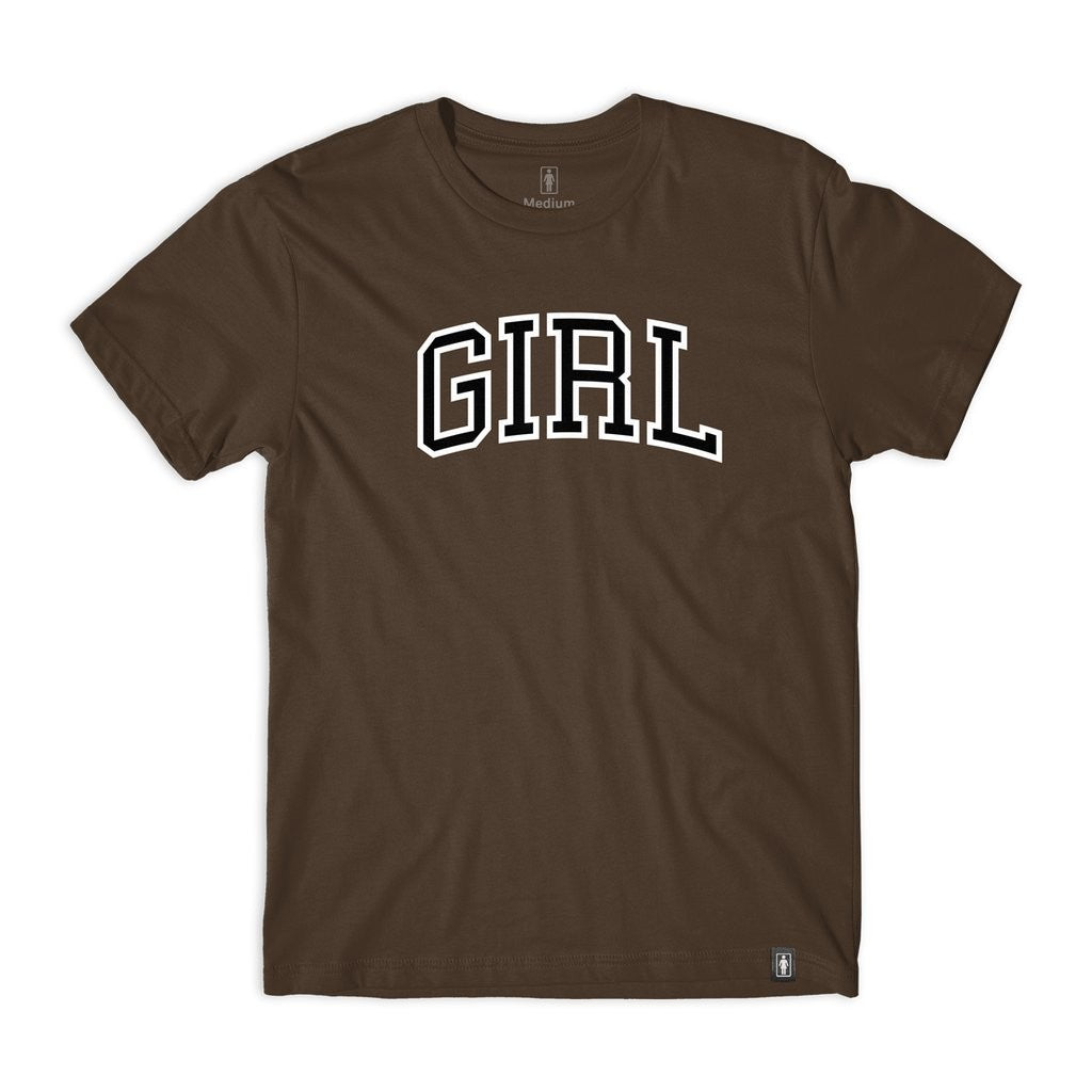 Camiseta Girl Skateboards Girl ARCH - Marrom