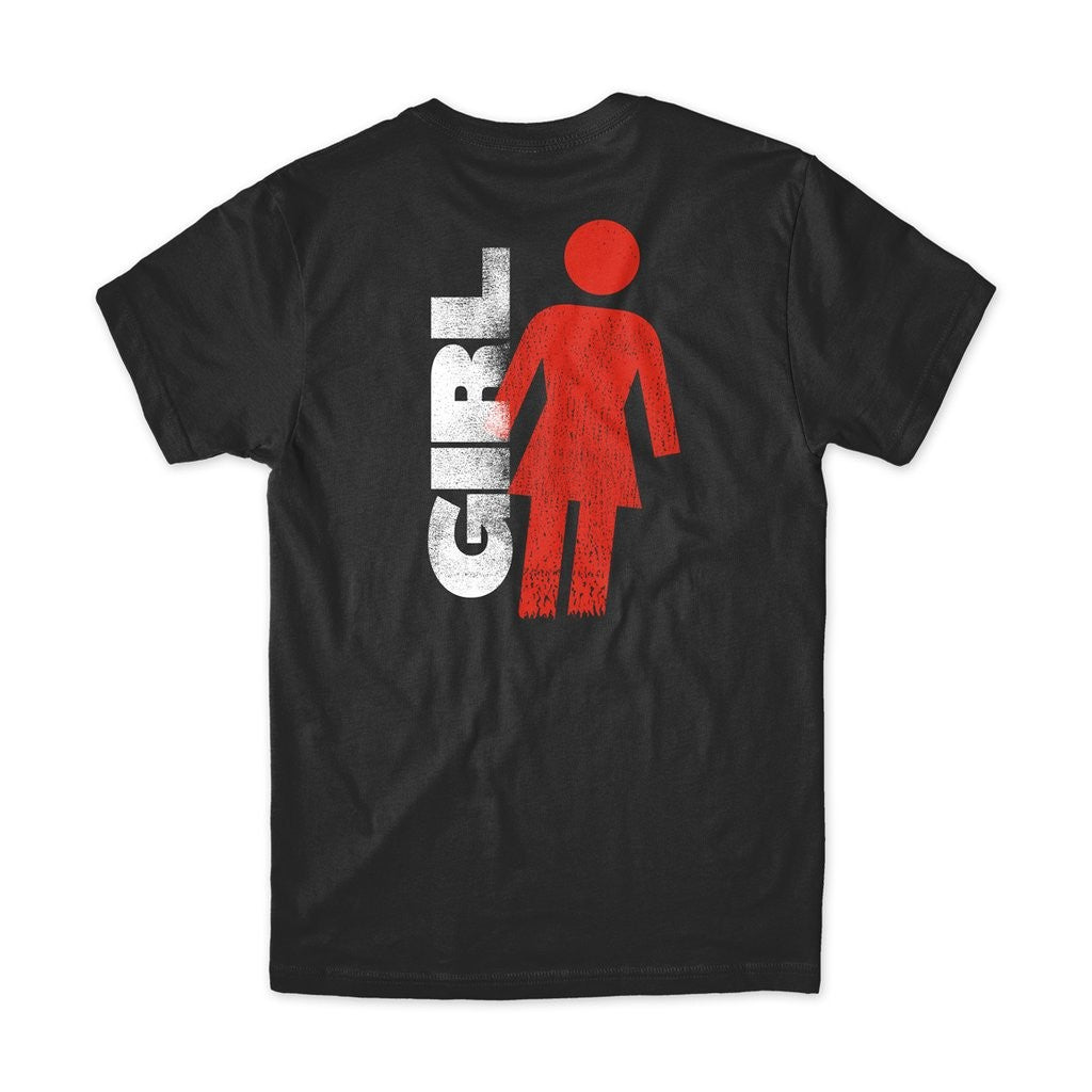 Camiseta Girl Skateboards Roller OG - Preto
