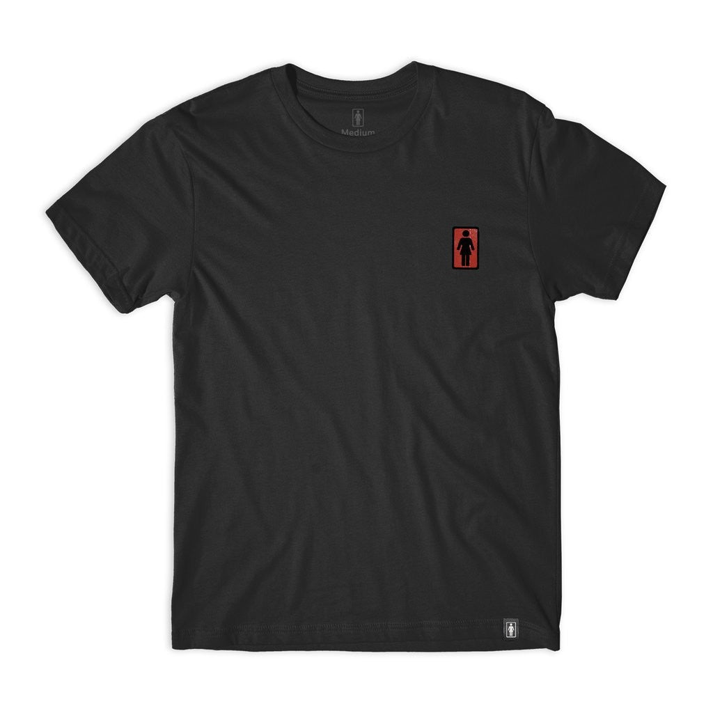 Camiseta Girl Skateboards Postal OG - Preto