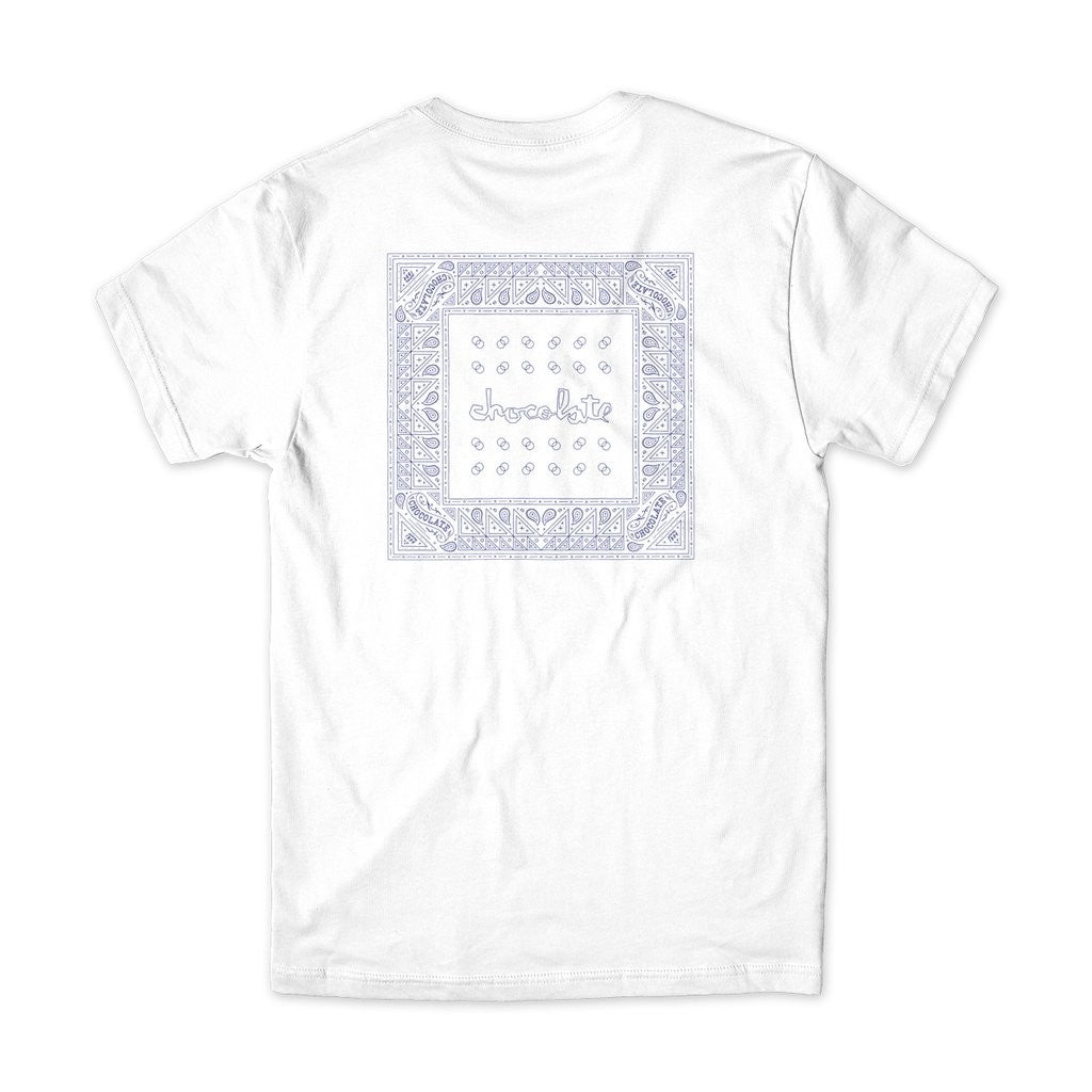 Camiseta Chocolate Skateboards Bandana - Branca