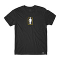 Camiseta Girl Skateboards Unboxed OG Center - Preta / Laranja / Branco