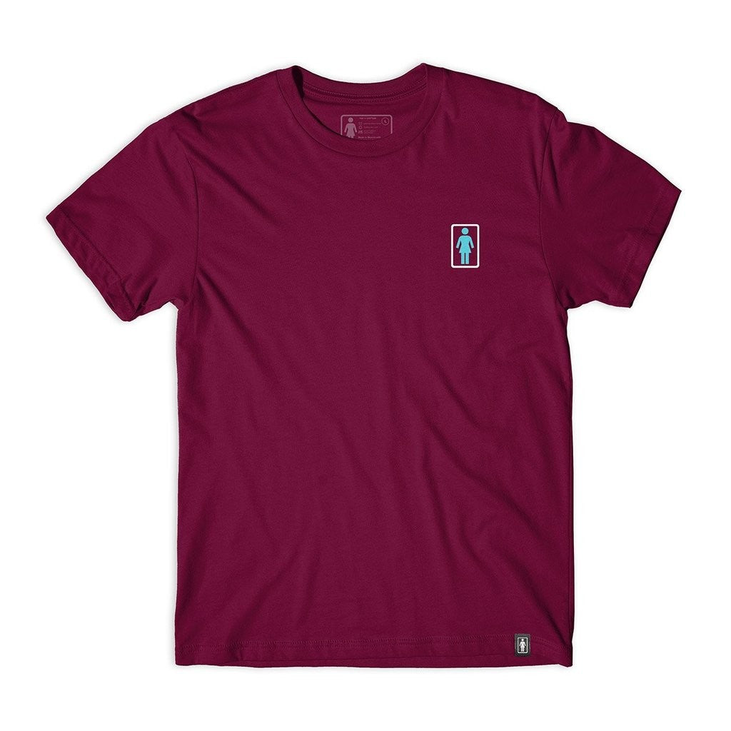 Camiseta Girl Skateboards Duo OG Tee - Bordô
