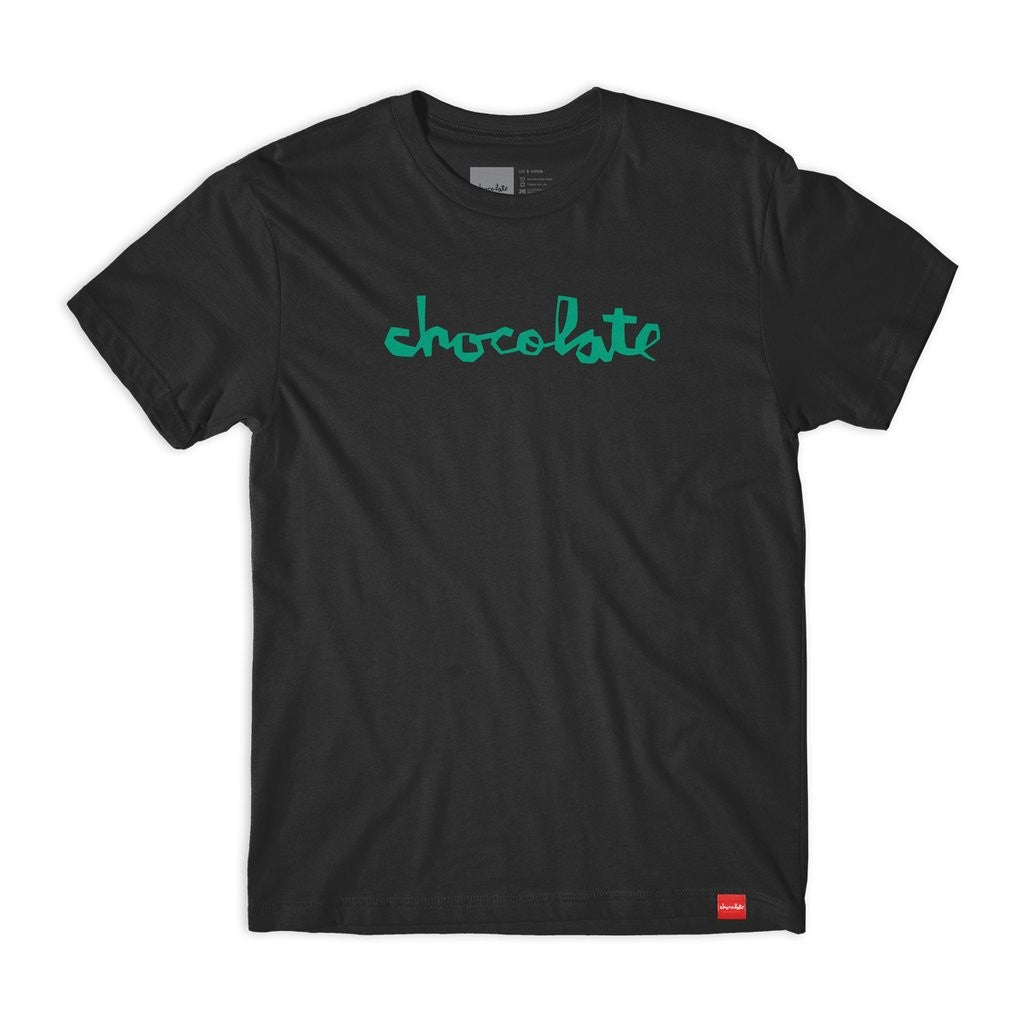 Camiseta Chocolate Skateboards Chunk - Preta / Verde