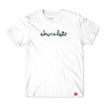 Camiseta Chocolate Skateboards Chunk - Branco / Verde
