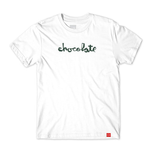 Camiseta Chocolate Skateboards Chunk - Branco / Verde