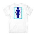 Camiseta Girl Skateboards Unboxed - Branca / Azul