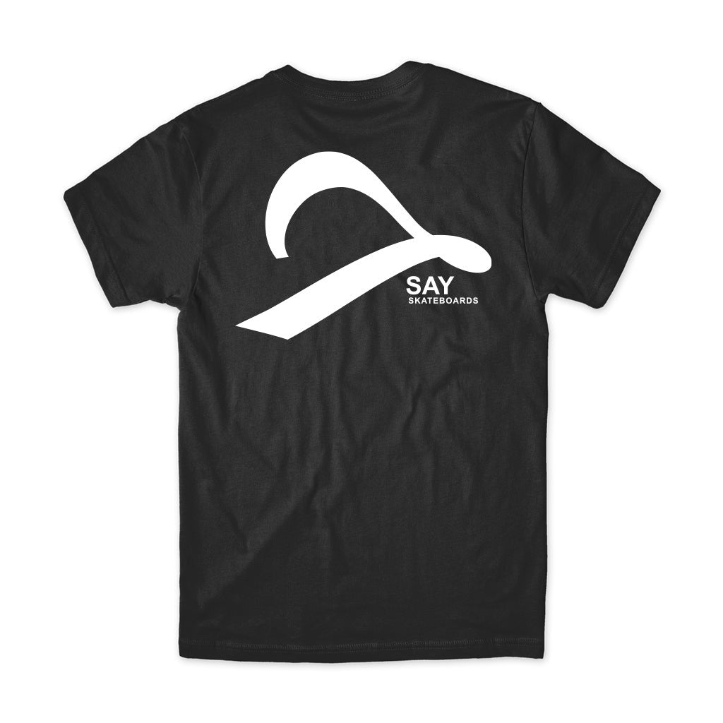 Camiseta Say Skateboards Traditional Changed - Preta / Laranja / Branco