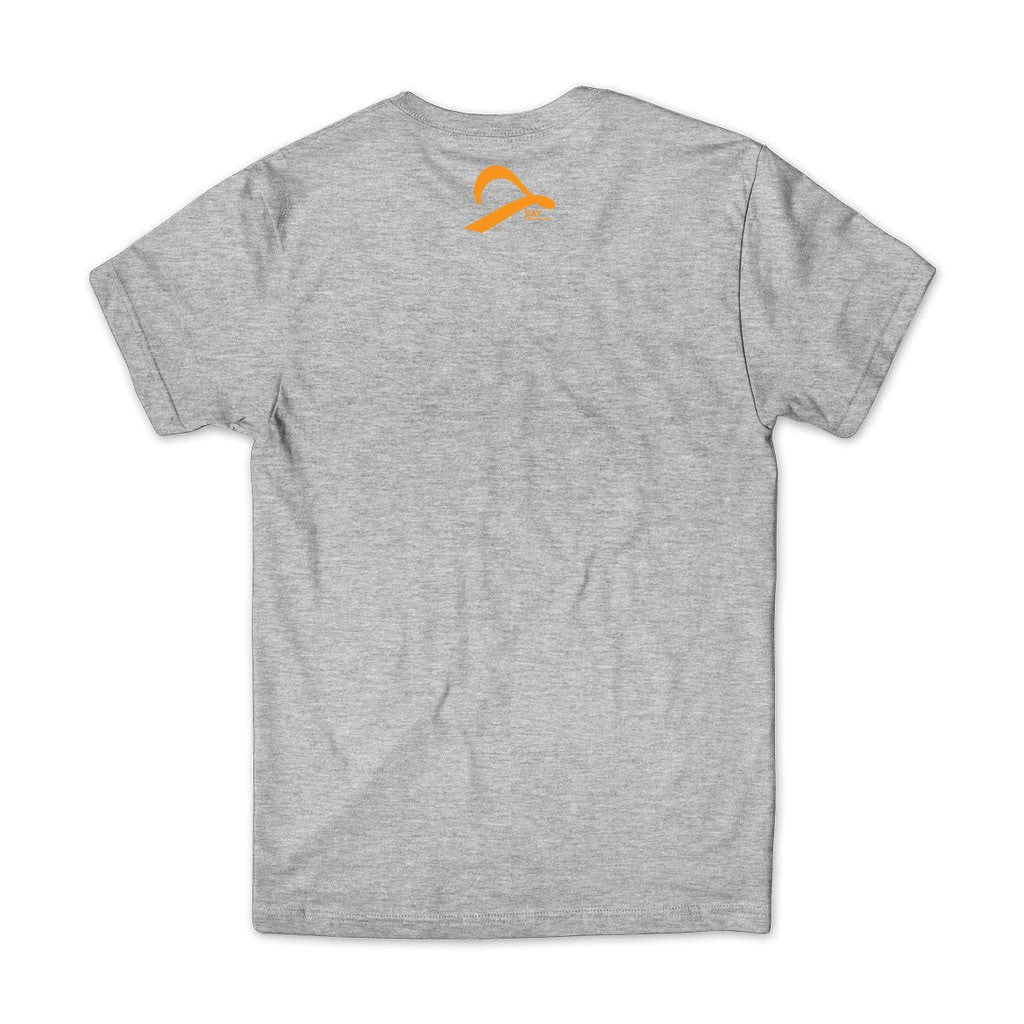 Camiseta Say Skateboards Center Traditional Changed - Cinza / Laranja / Preto