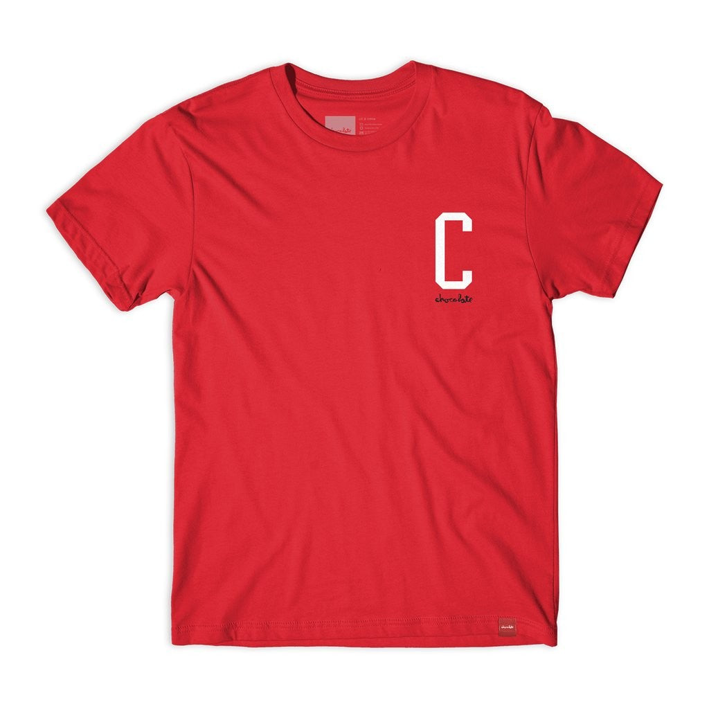 Camiseta Chocolate Skateboards Big C - Vermelho
