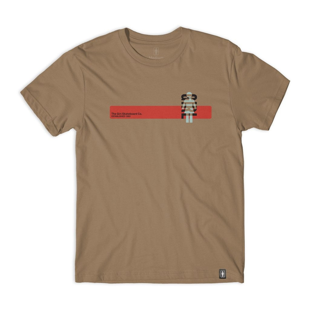 Camiseta Girl Skateboards Knockout - verde