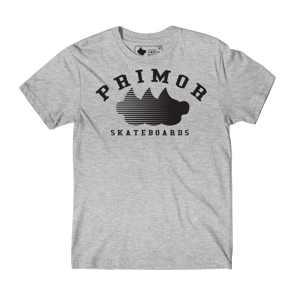 Camiseta Primor Skateboards Three Speed Head - Cinza / Preto