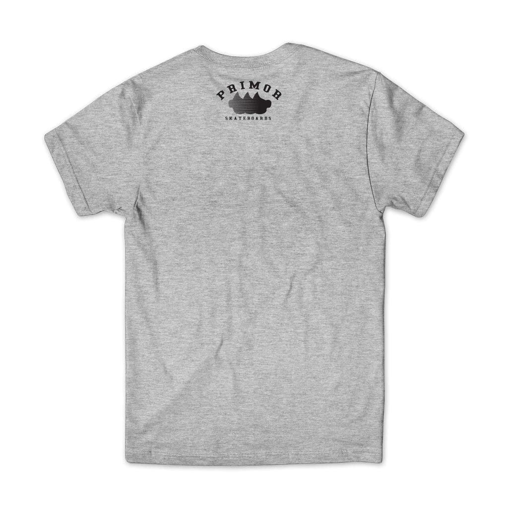 Camiseta Primor Skateboards Three Speed Head - Cinza / Preto