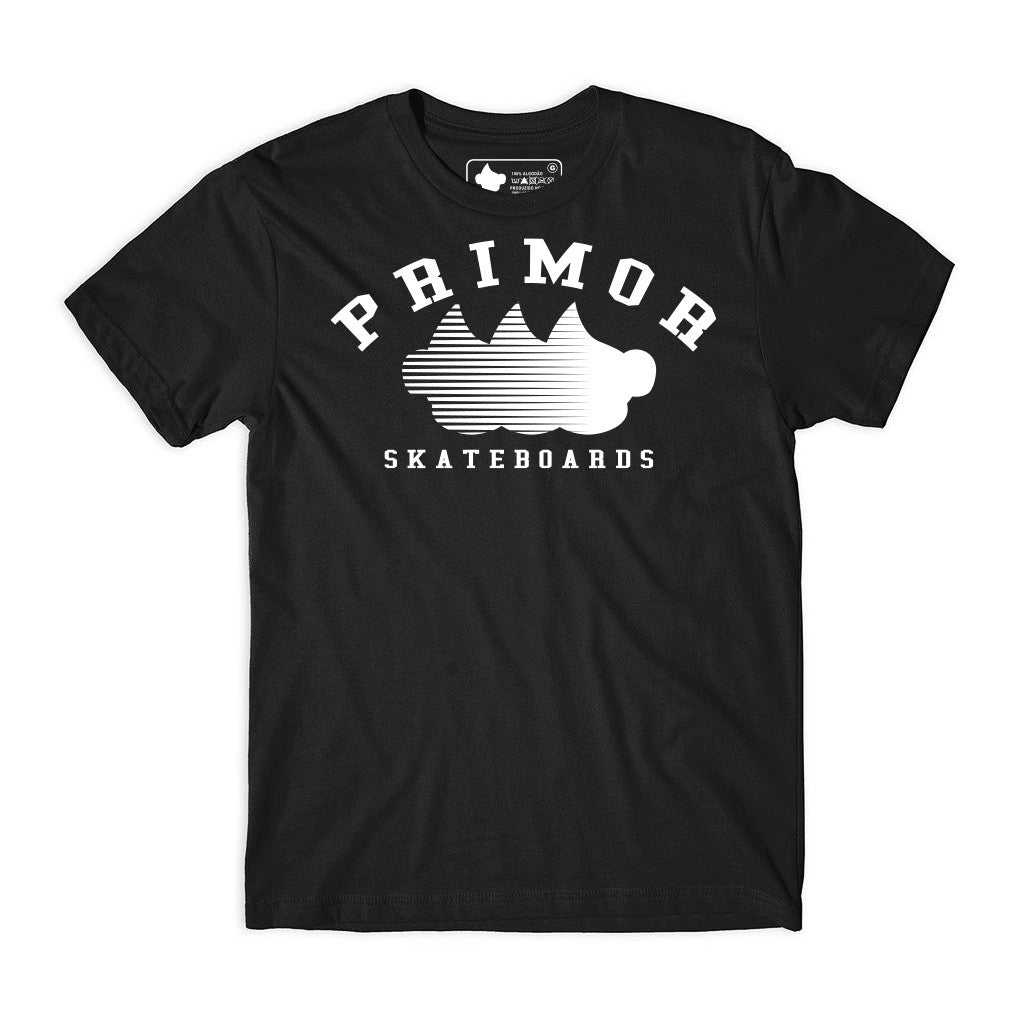Camiseta Primor Skateboards Three Speed Head - Preto / Branco