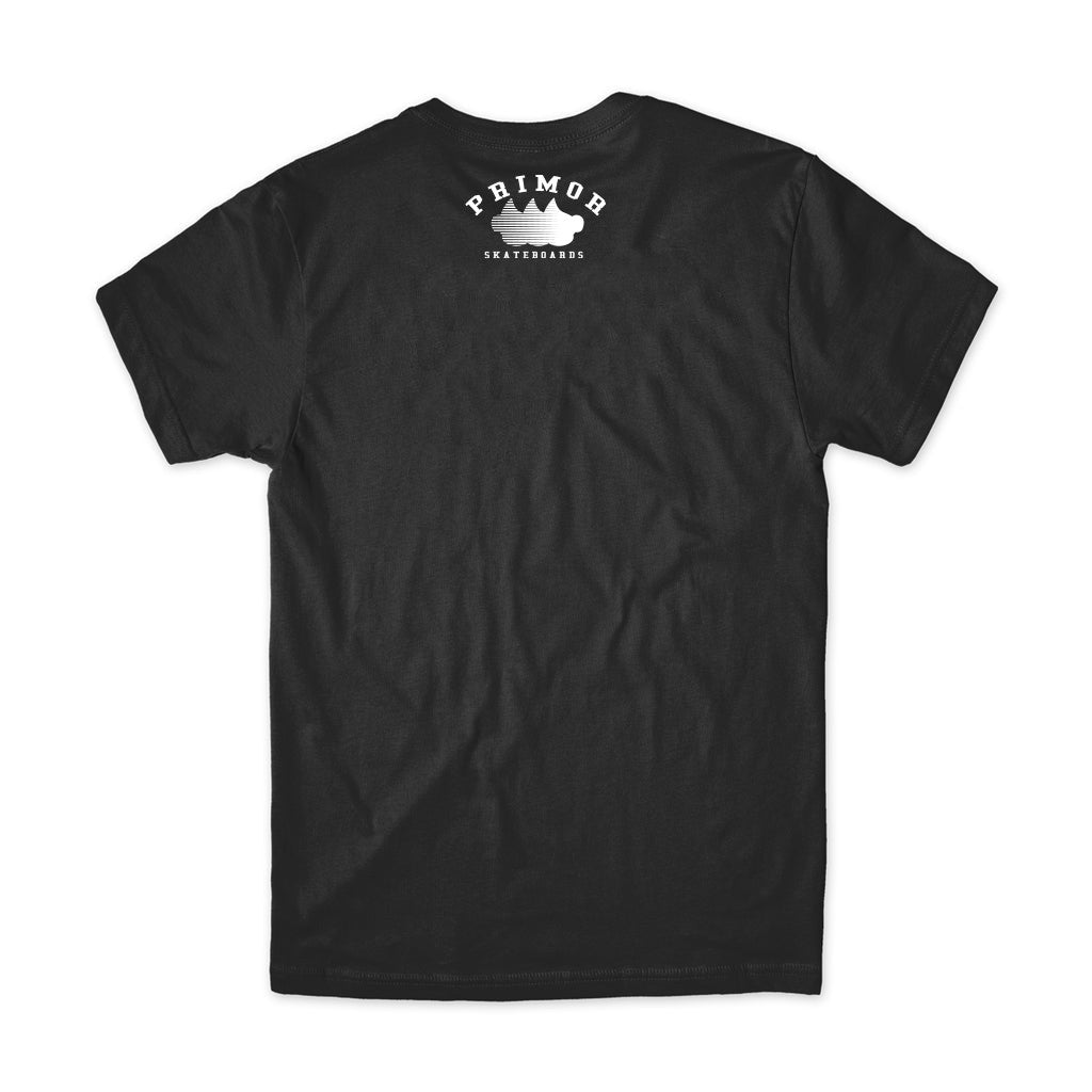 Camiseta Primor Skateboards Three Speed Head - Preto / Branco