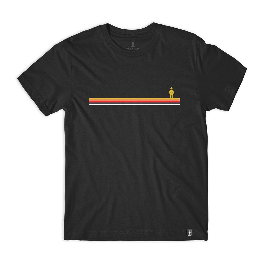 Camiseta Girl Skateboards Horizon OG - Preta
