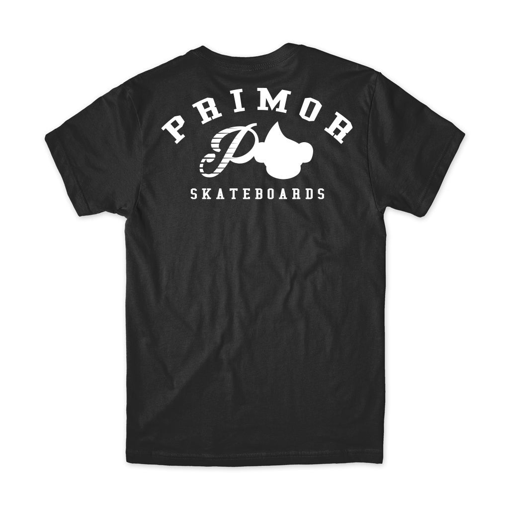 Camiseta Primor Skateboards P Head - Preto / Branco
