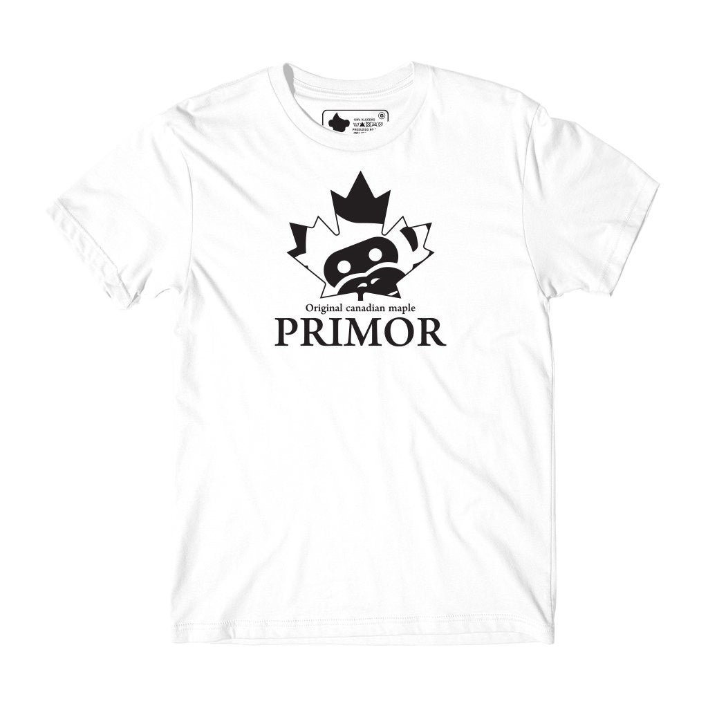 Camiseta Primor Skateboards Mask Maple - Branca / Preto
