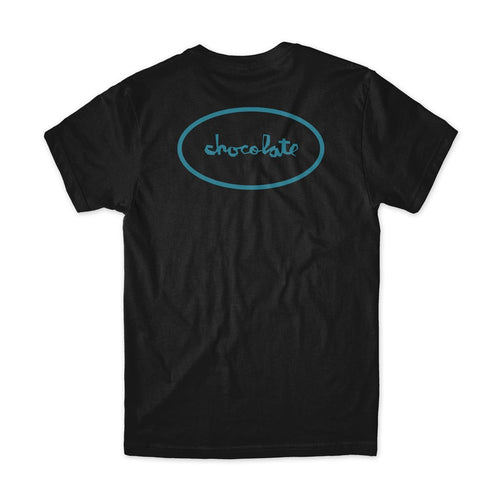 Camiseta Chocolate Skateboards Oval - Preto