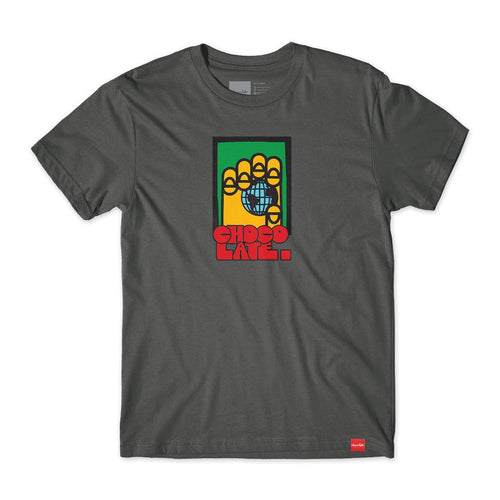 Camiseta Chocolate Skateboards Worldwide - Chumbo