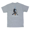 Camiseta Powell Peralta Skull e Sword - Cinza