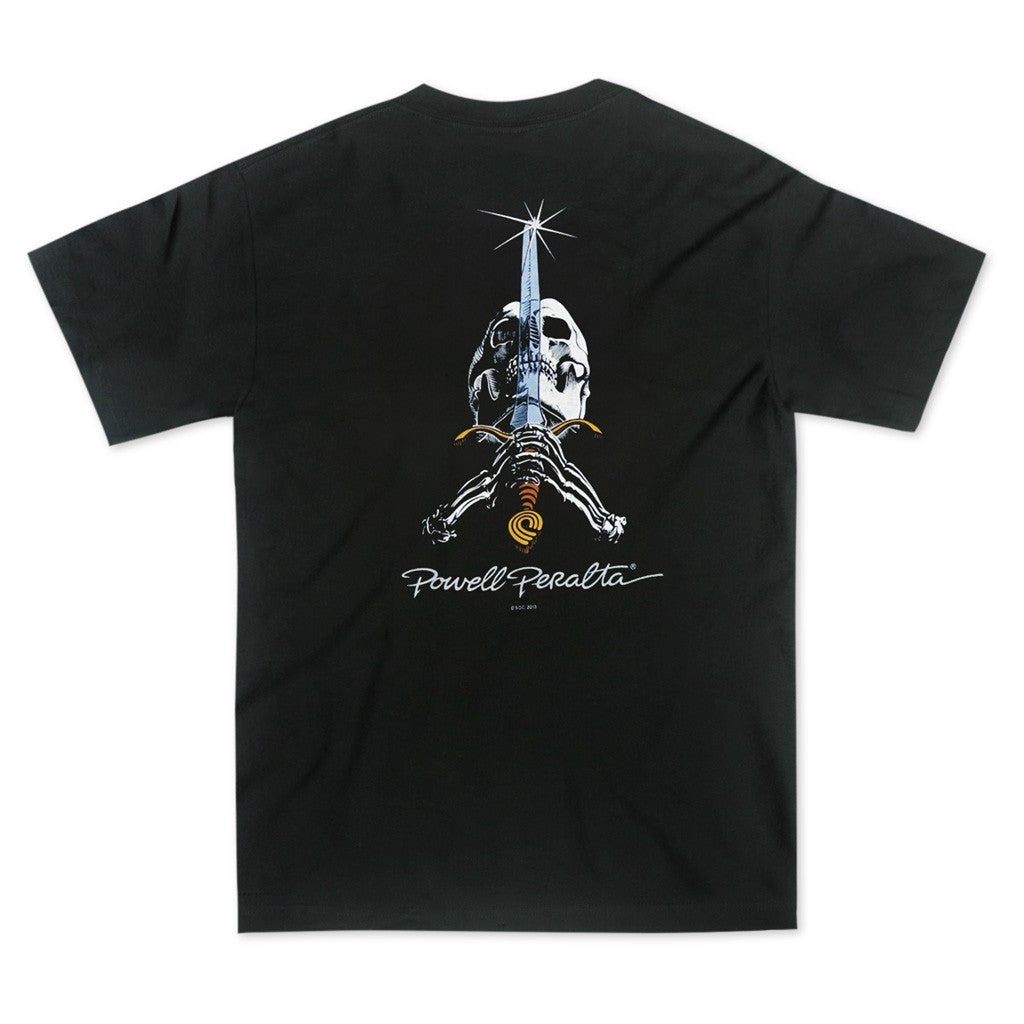 Camiseta Powell Peralta Skull e Sword - Preta