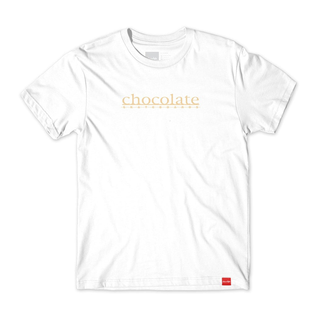 Camiseta Chocolate Skateboards Company - Branca / Bege