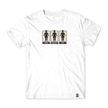 Camiseta Girl Skateboards Three Decades OG - Branca / Preto / Cinza