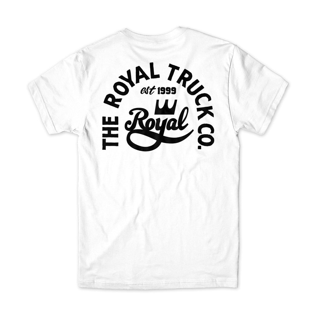 Camiseta Royal Trucks Tombstone - Branco / Preto