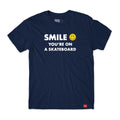 Camiseta Chocolate Skateboards Smile - Marinho