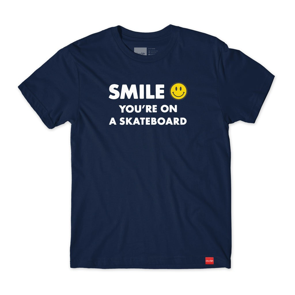 Camiseta Chocolate Skateboards Smile - Marinho