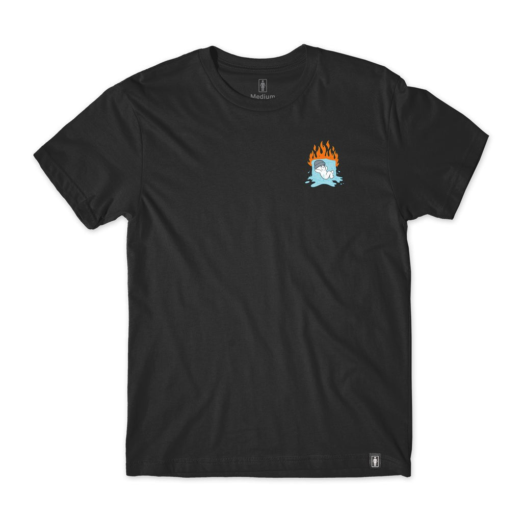 Camiseta Girl Skateboards Ice Cold - Preta