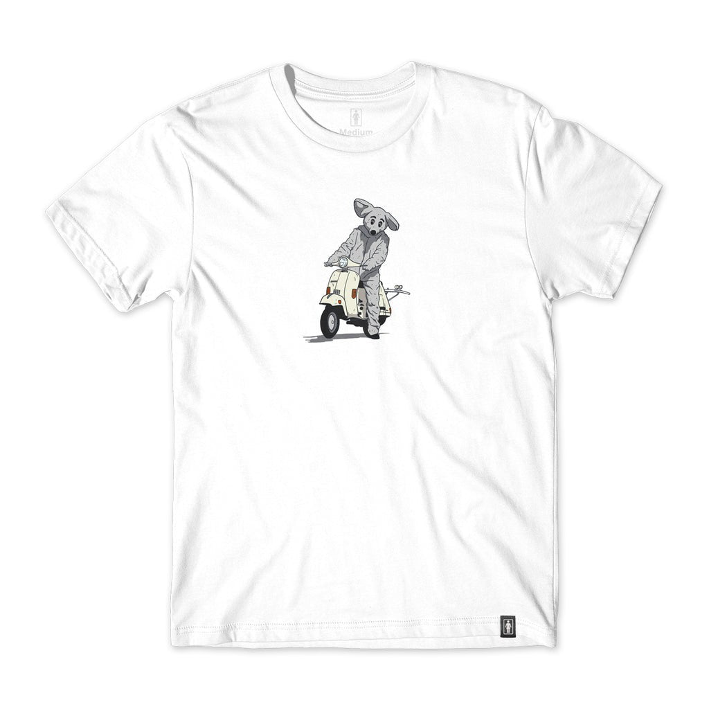 Camiseta Girl Skateboards Mouse - Branca