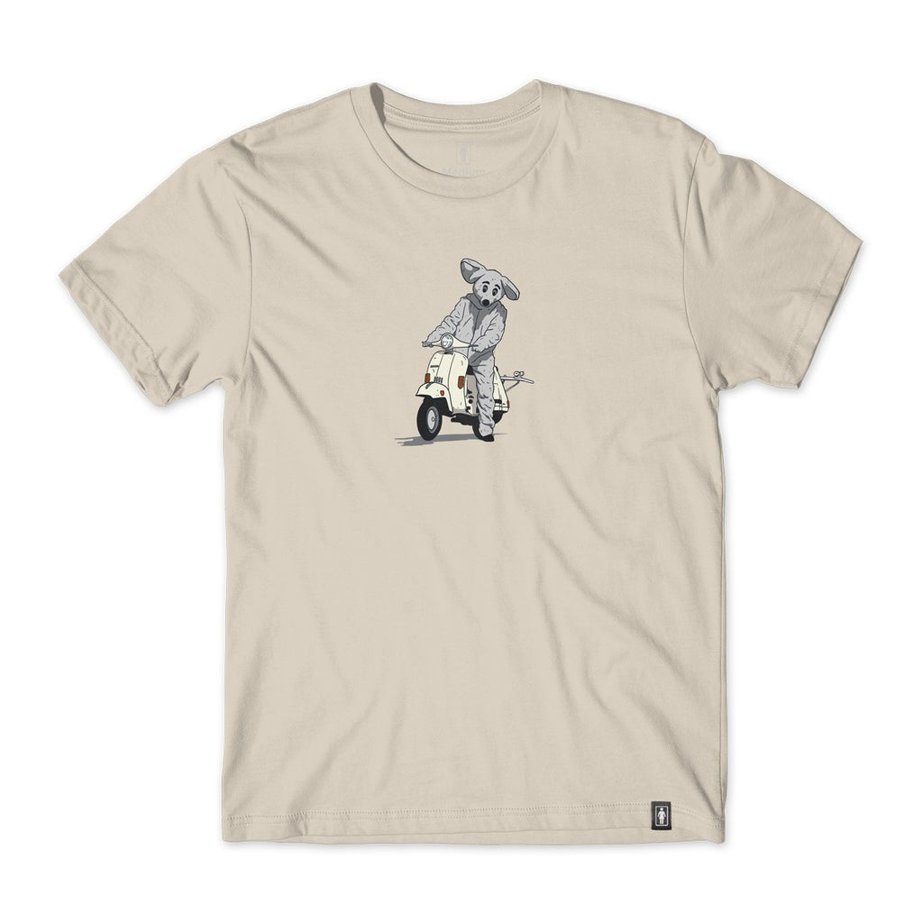 Camiseta Girl Skateboards Mouse - Bege