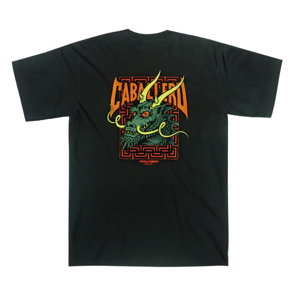 Camiseta Powell Peralta Steve Caballero Street Dragon - Preta
