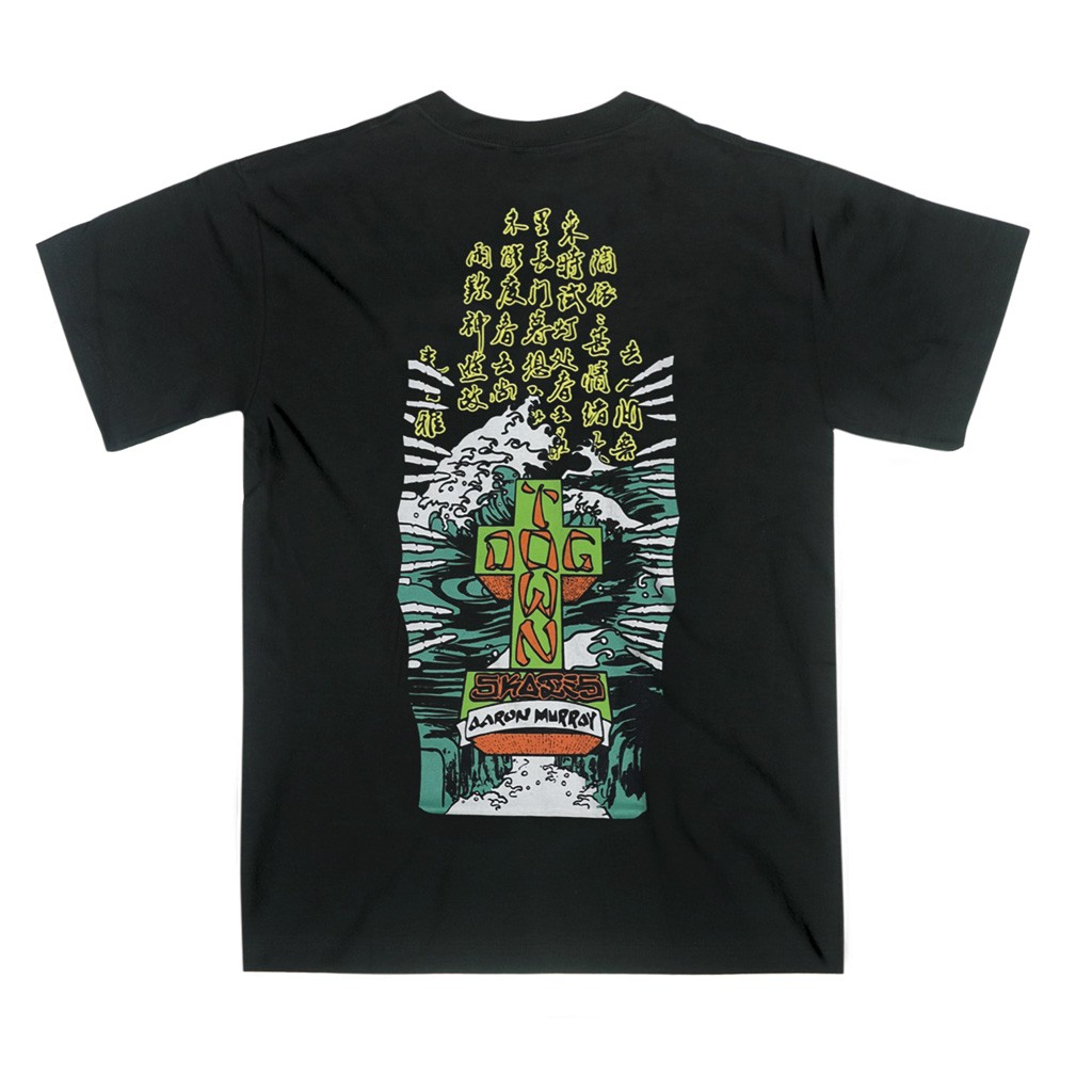 Camiseta Dogtown Aaron Murray Kanji 80s - Preta