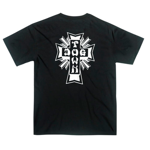 Camiseta Dogtown Cross Logo - Preta / Branco