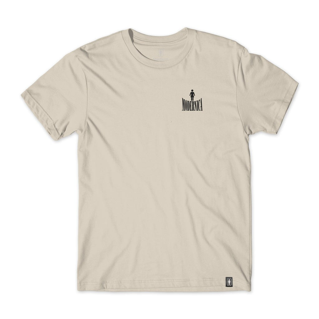 Camiseta Girl Skateboards Modernica OG - Bege
