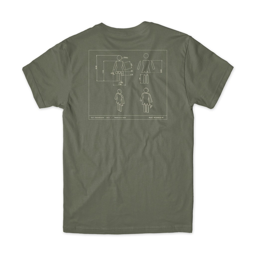 Camiseta Girl Skateboards Modernica OG - Verde