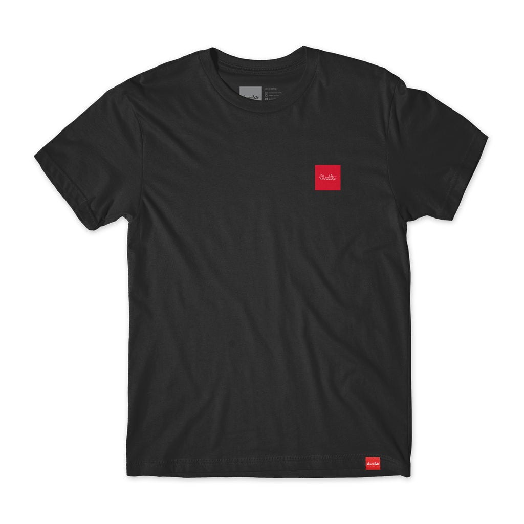 Camiseta Chocolate Skateboards Script Square - Preto