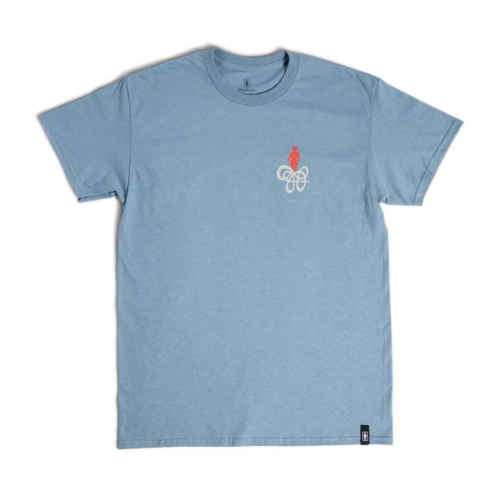 Camiseta Girl Skateboards Swirl OG - Stone